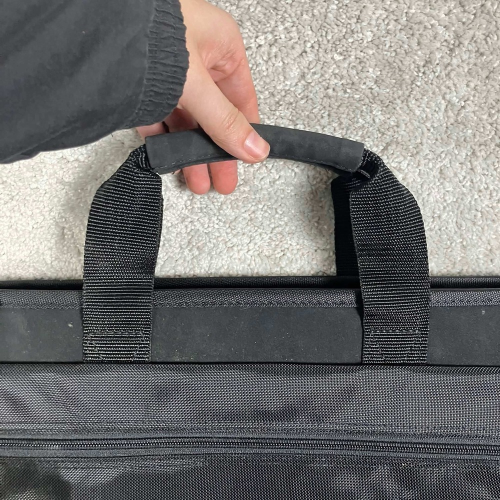 Vintage IBM ThinkPad Black Laptop Messenger Bag Briefcase Shoulder Strap 16" - Picture 5 of 12